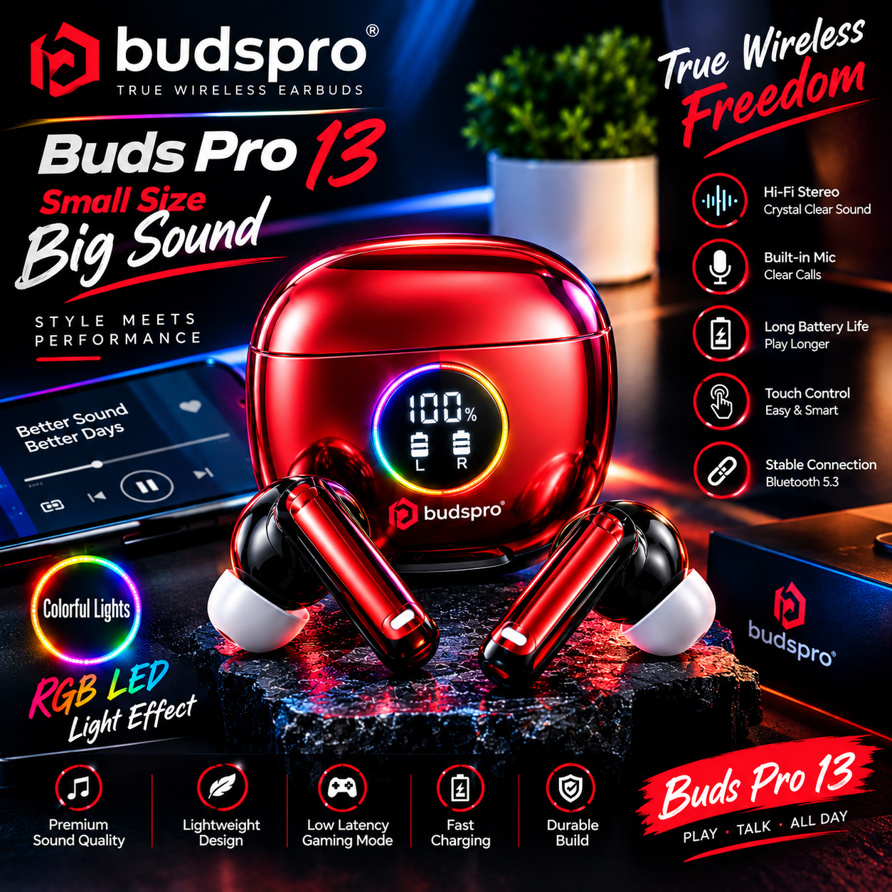 Buds Pro 13 Wireless Earbuds — photo 3