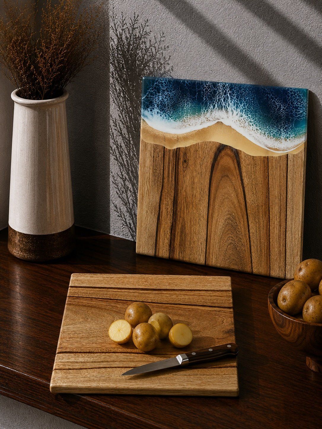 Wooden Cutting Board And Cheese Board — photo 15