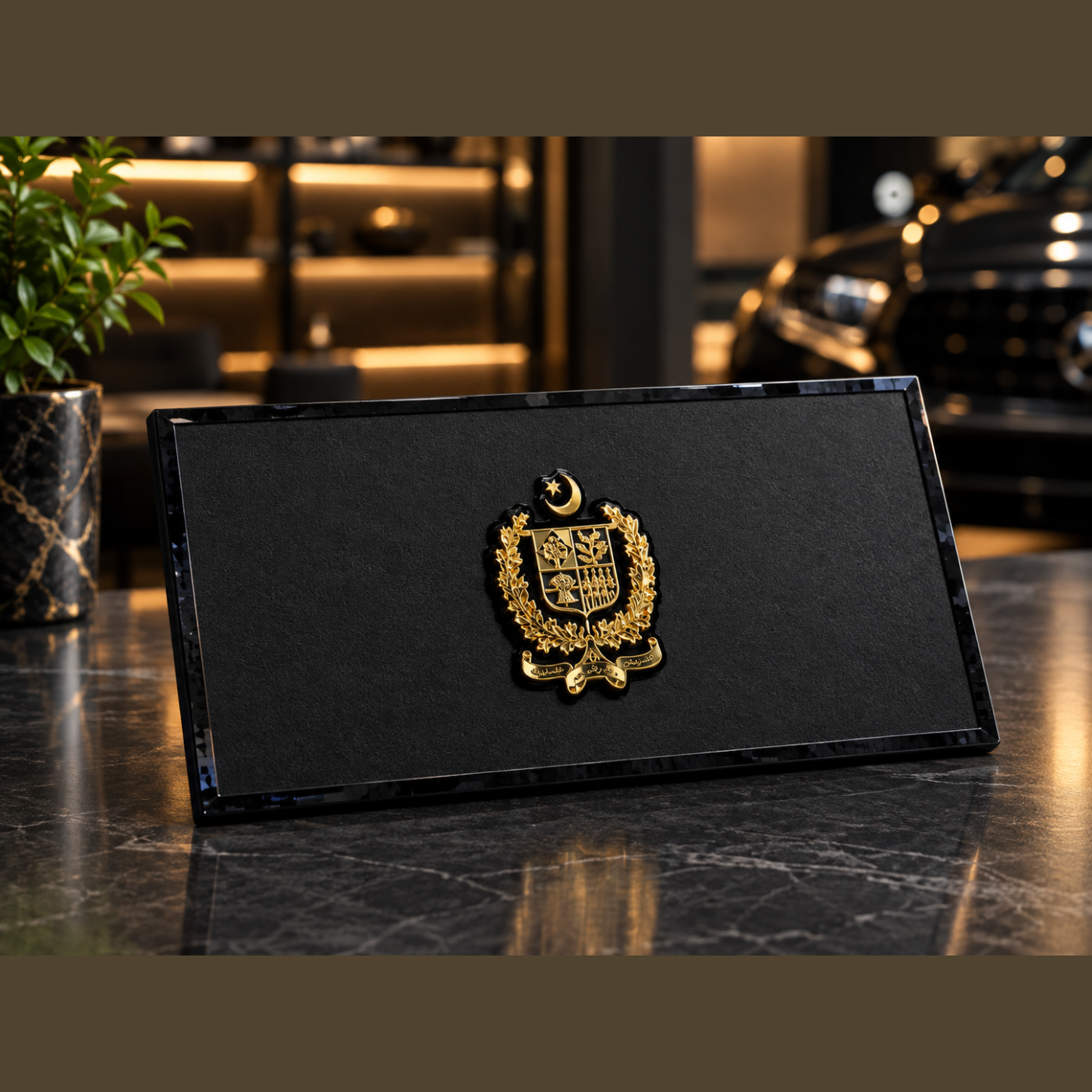 Number Plate For Car With Government Logo