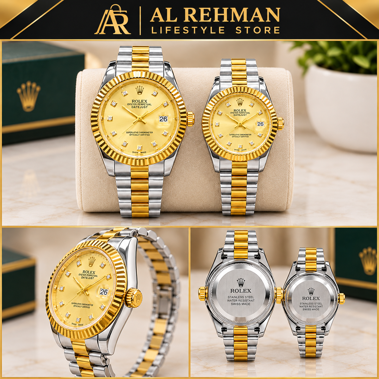 Luxury Couple Watches Set for Men & Women — photo 4